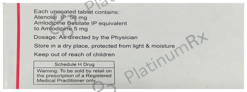 Tenolol AM 5/50mg Tablet 10s