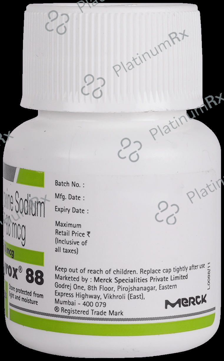 Euthyrox 88mg Tablet 100s