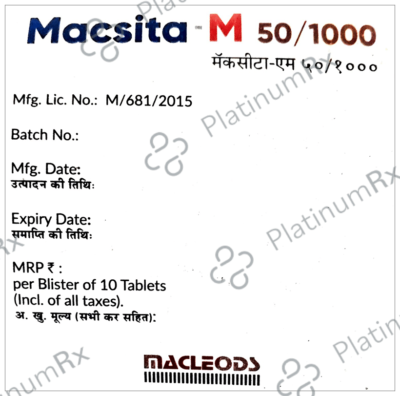 Macsita-M 50/1000 Tablet