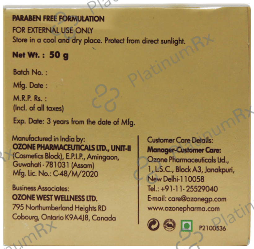 Ozone Glo Radiance Butter Blend Massage Cream 50 gm