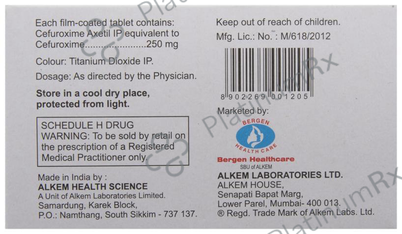Zocef 250mg Tablet 10s
