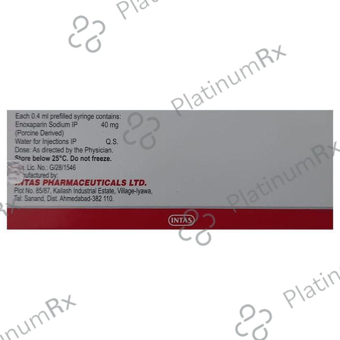 Evaparin -PFS 40 Injection
