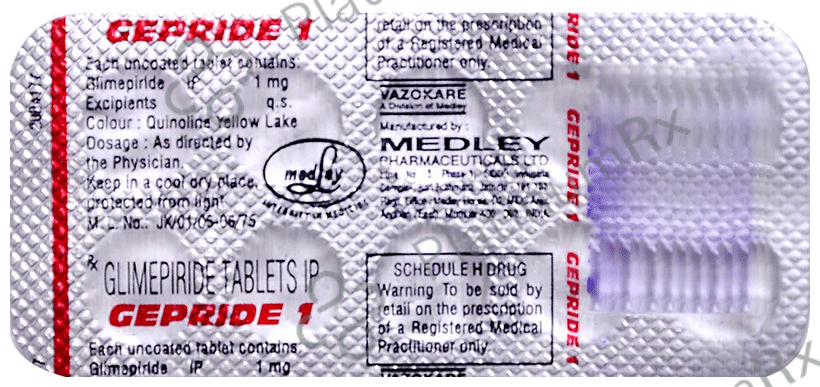 Gepride 1mg Tablet 10s