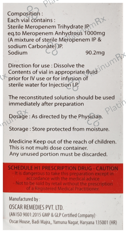 Merotax 1g Injection