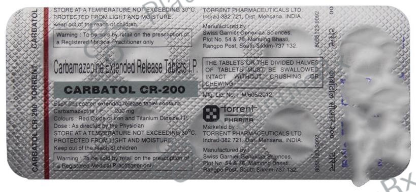 Carbatol CR 200 Tablet