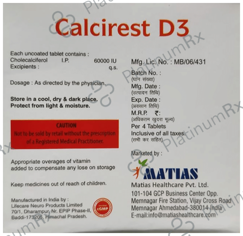 Calcirest D3 Tablet