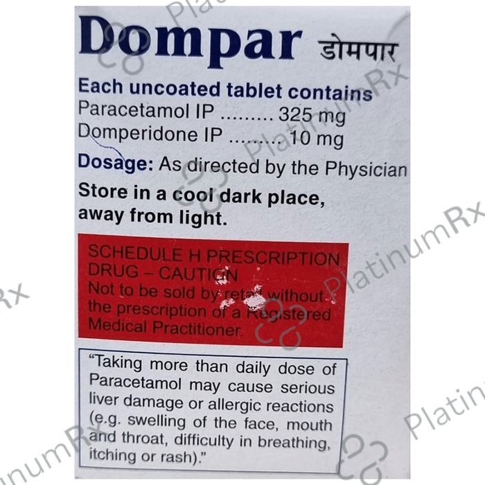 Dompar 10mg/325mg Tablet