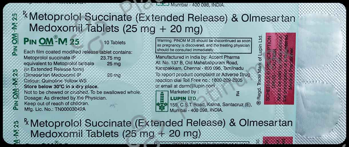 Pin OM M 25/20mg Tablet ER 10s