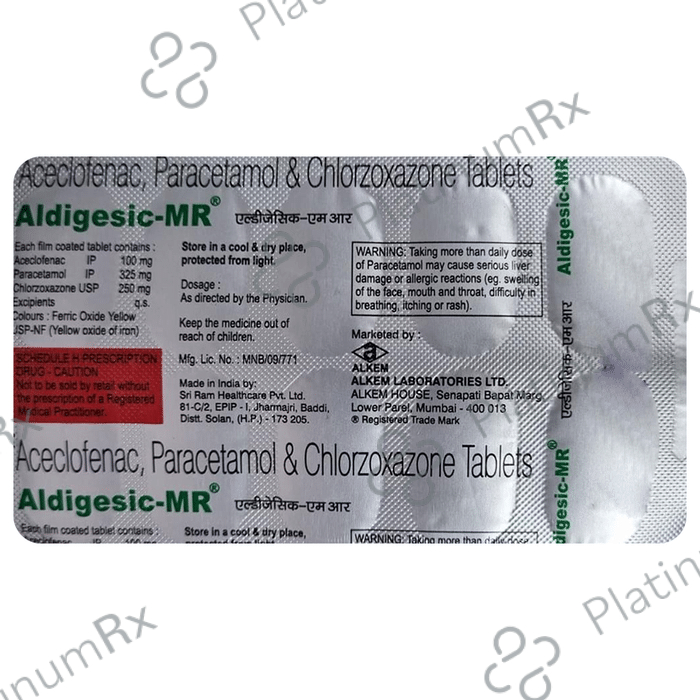 Aldigesic MR Tab 10s