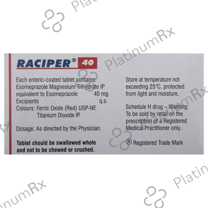 Raciper 40mg Tablet 15s