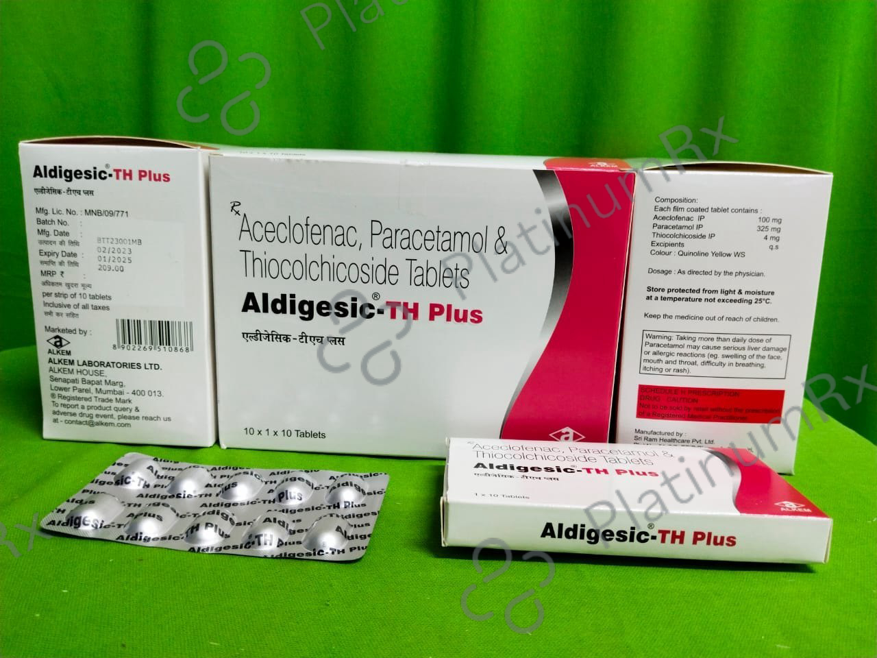 Aldigesic TH Plus 100/4mg Tablet 10s