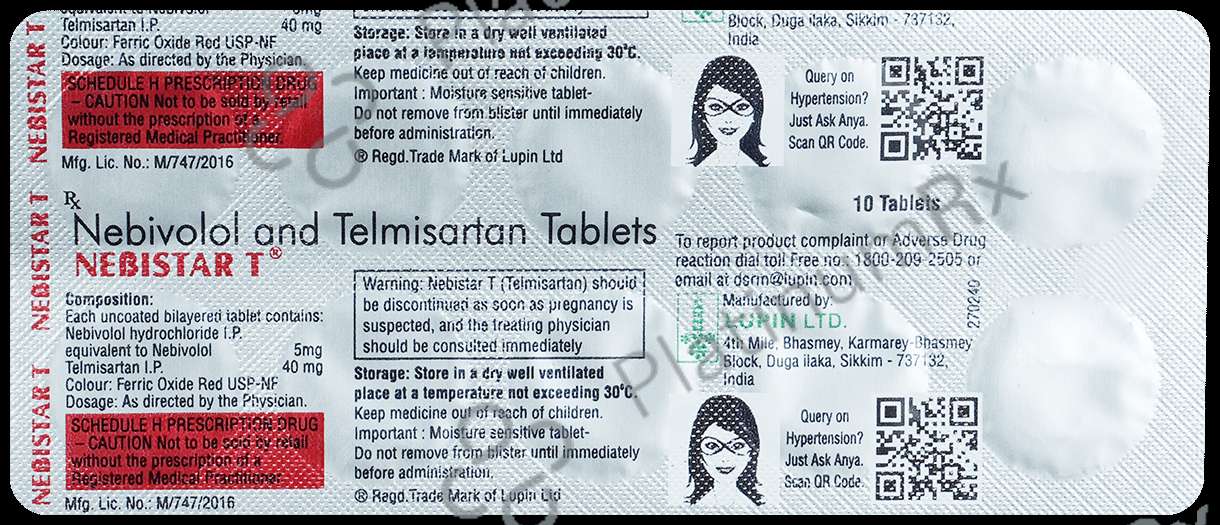 Nebistar T 5/40mg Tablet 10s