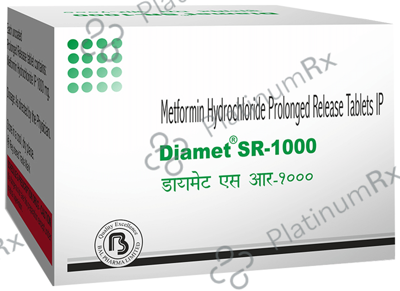 Diamet 1000mg Tablet SR