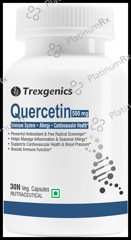 Trexgenics Quercetin 500mg Veg Capsule