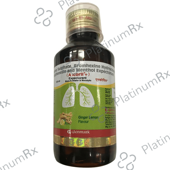Ascoril Plus Ginger Lemon Expectorant 120ml