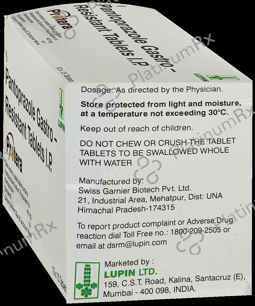 Protera 40mg Tablet 15s