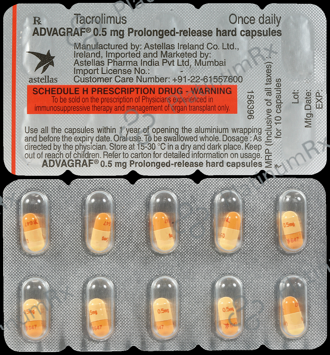 Advagraf 0.5mg Capsule PR