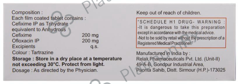 Mahacef Plus 200/200mg Tablet 10s