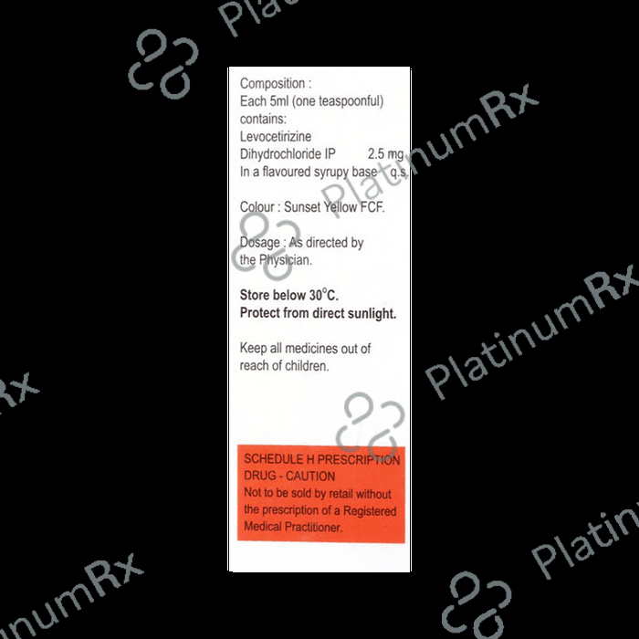 Allercet L 2.5mg Syrup
