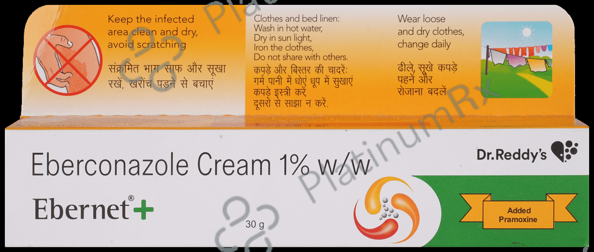 Ebernet Plus 1% Cream 30gm