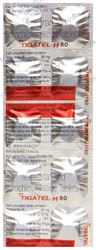 Tigatel H 80/12.5mg Tablet 10s