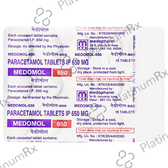 Medomol 650 Tablet 10 Tablet