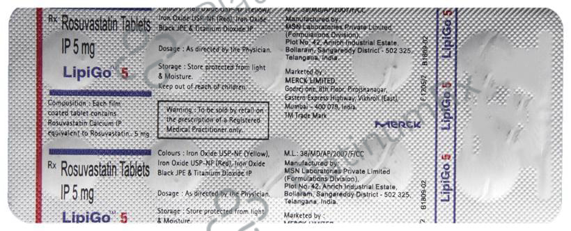 Lipigo 5mg Tablet 10s