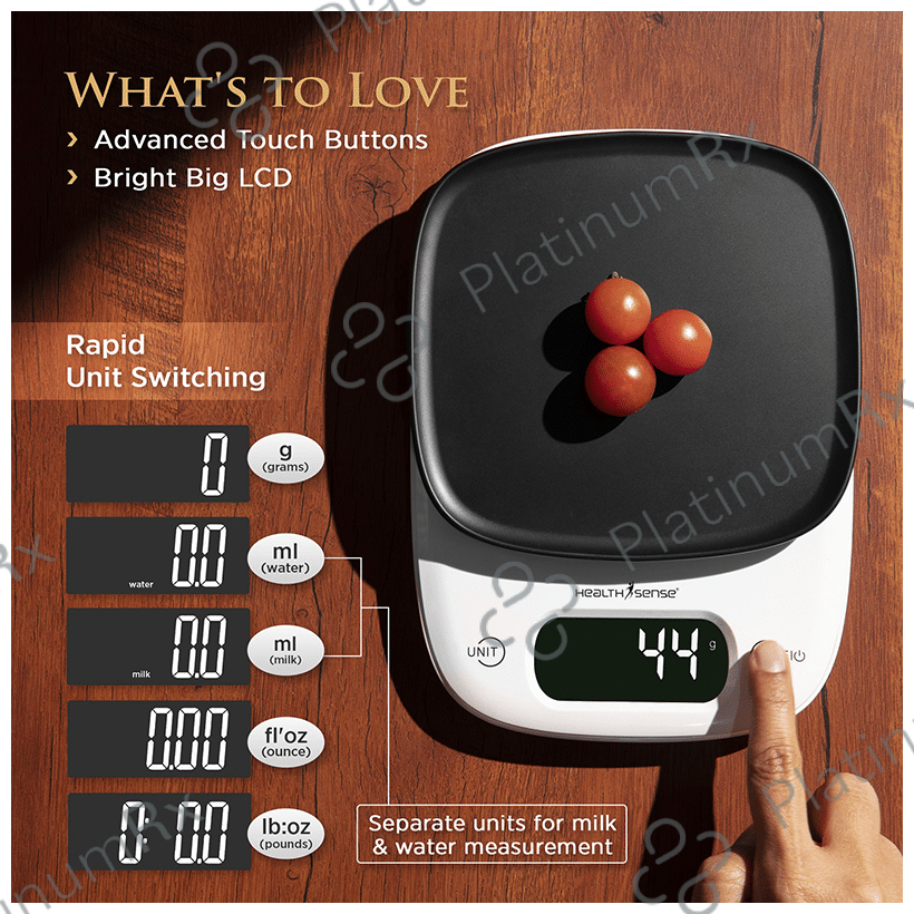 HealthSense KS63 Digital Kitchen Weighing Scale