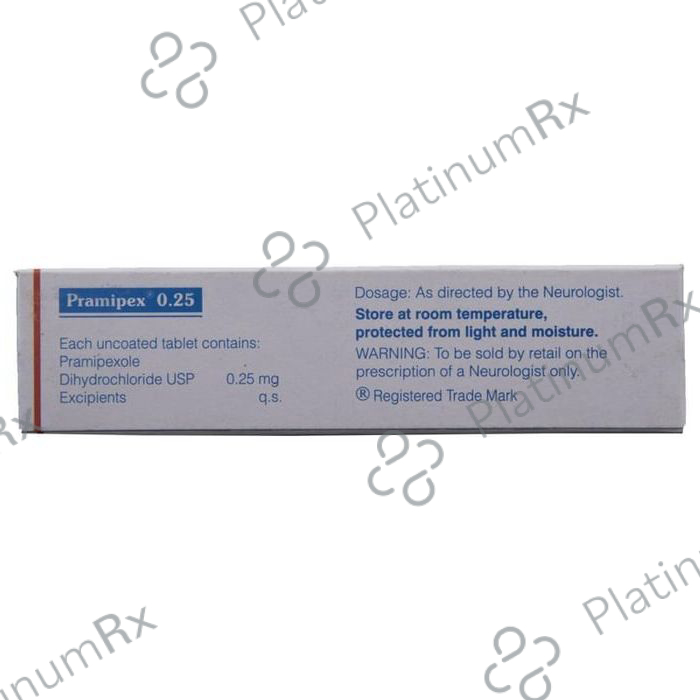 Pramipex 0.25mg Tablet 10s