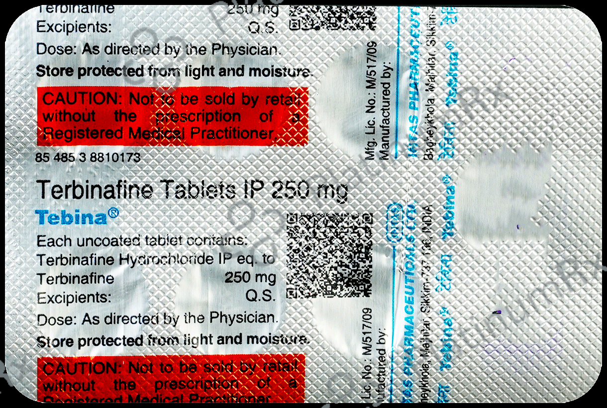 Tebina 250mg Tablet 7s