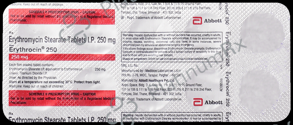 Erythrocin 250mg Tablet 10s