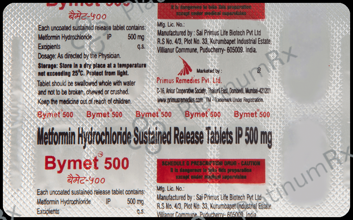 Bymet 500mg Tablet 10s