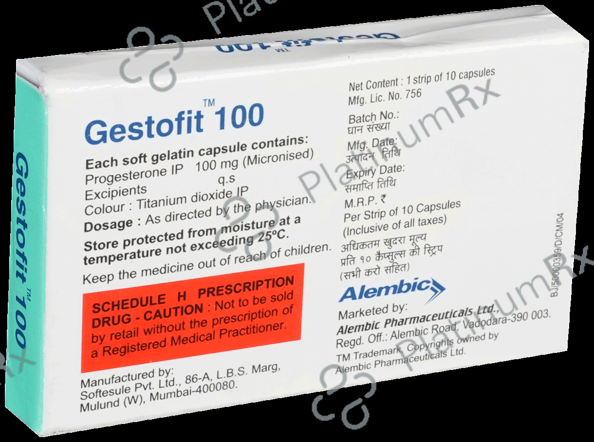 Gestofit 100mg Soft Gelatin Capsule 10s