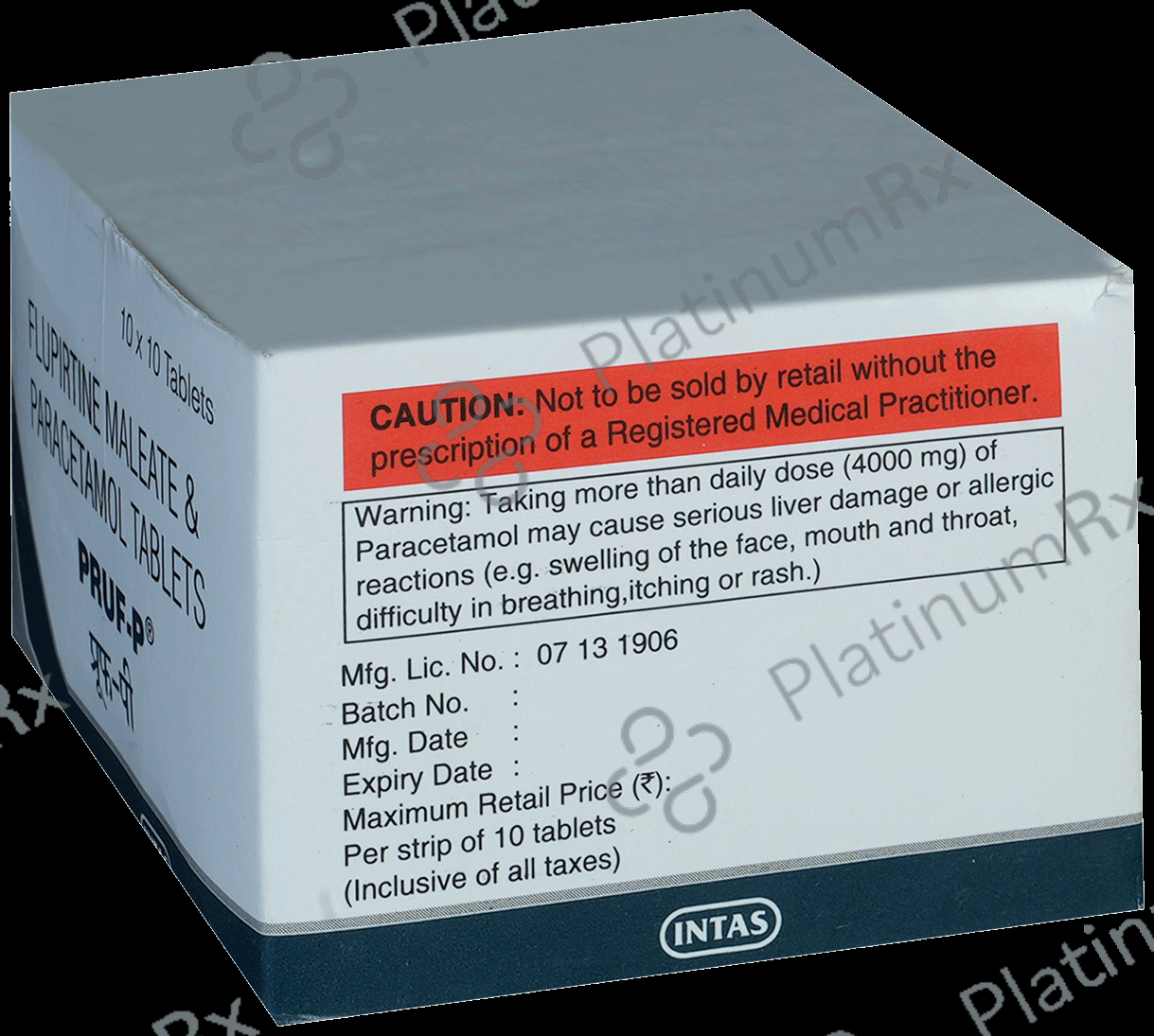 Pruf P 100/325mg Tablet 10s