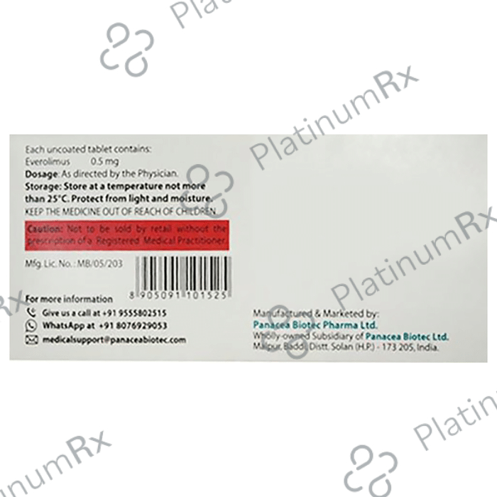 Evergraf 0.5mg Tablet