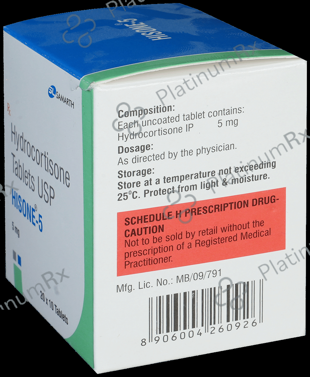 Hisone 5mg Tablet 10s