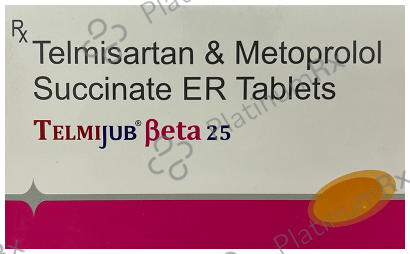 Telmijub Beta 40mg/25mg Tablet ER