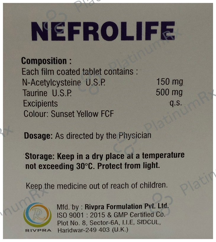Nefrolife 500mg/150mg Tablet