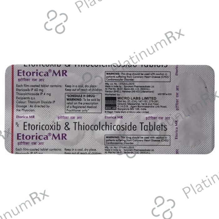 Etorica MR 60/4mg Tablet 10s