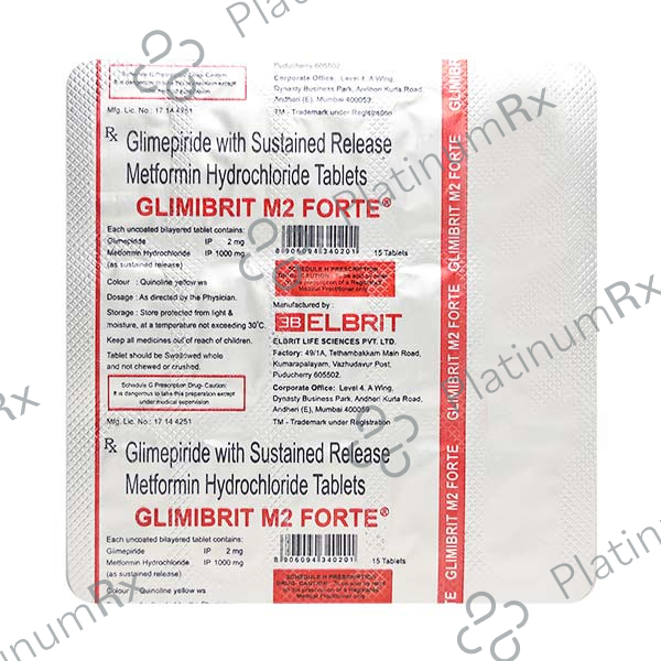 Glimibrit M2 Forte Tablet 15s