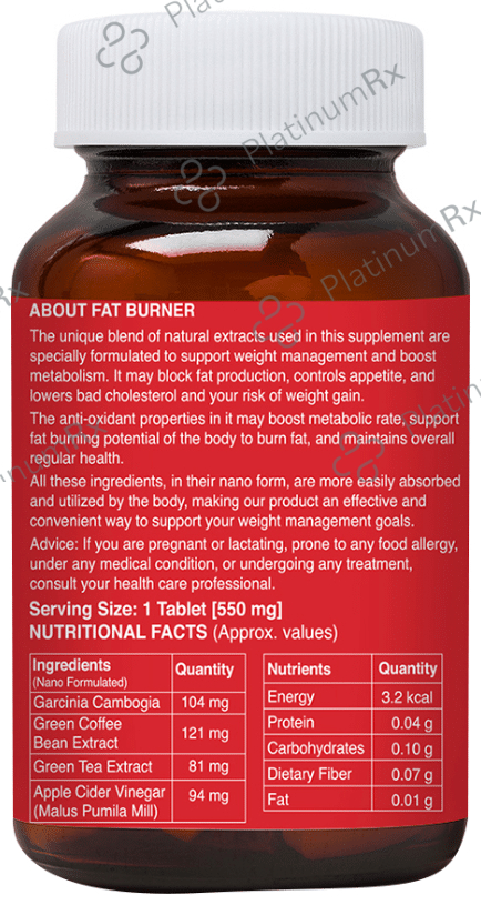 Zeroharm Sciences Fat Burner Veg Tablet