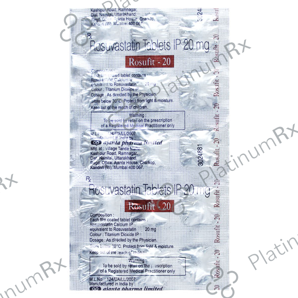 Rosufit 20mg Tablet 20s