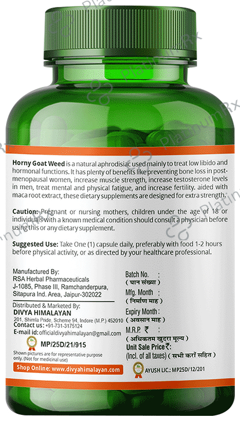 Divya Himalayan Premium Horny Goat Weed Capsule