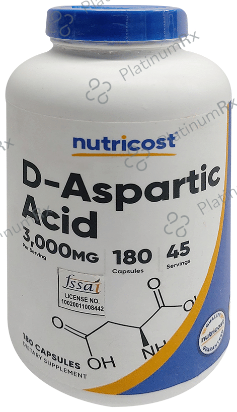 Nutricost D-Aspartic Acid 3000mg Capsule