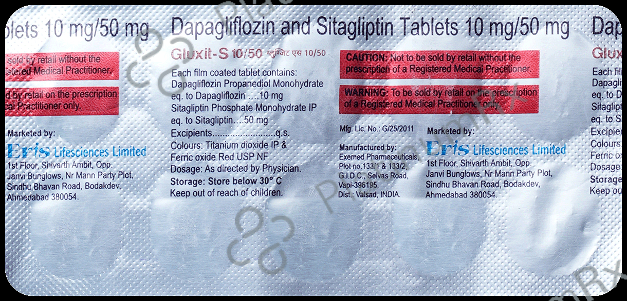 Gluxit S 10mg/50mg Tablet