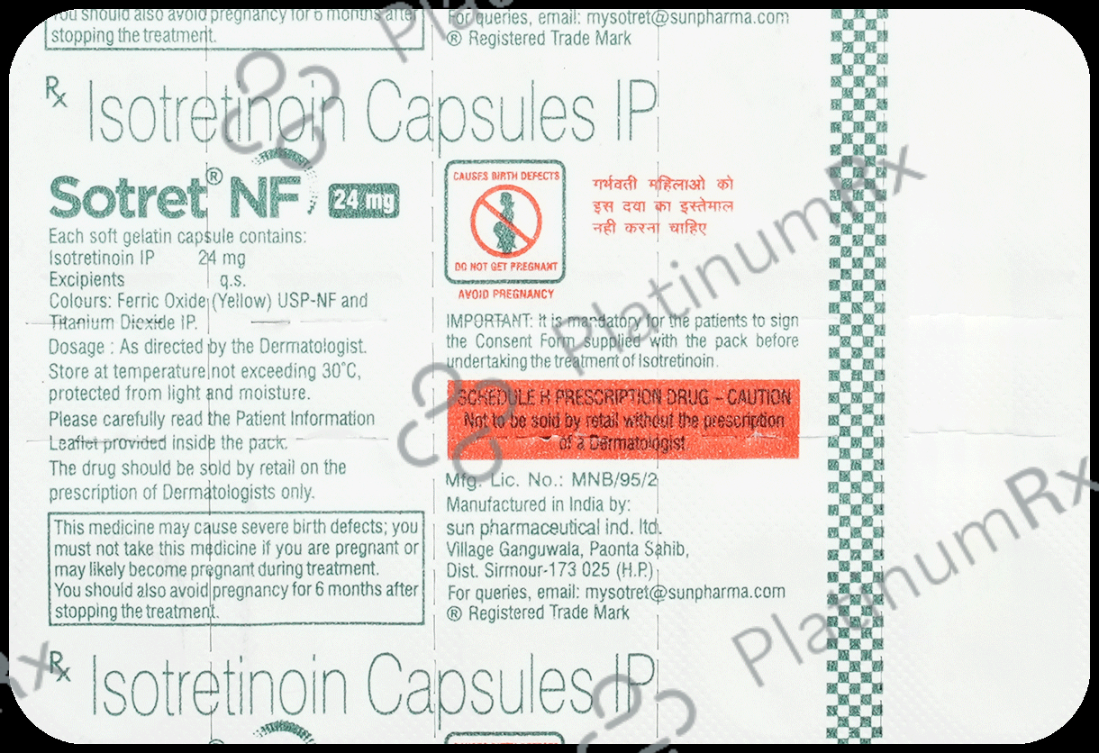 Sotret NF 24mg Capsule 10s
