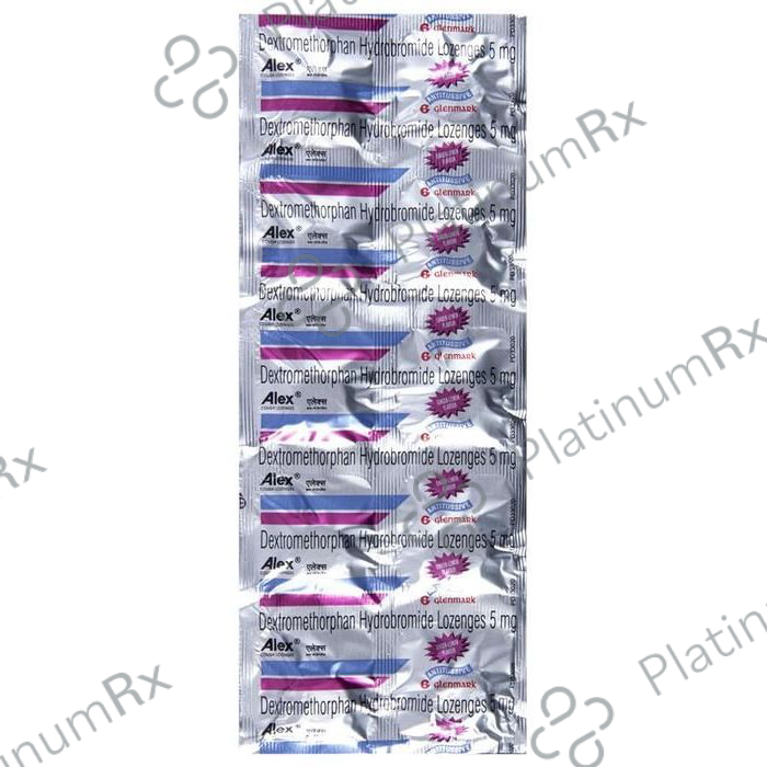 Alex Cough Lozenges Lemon Ginger 5mg 10s
