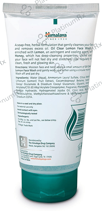 Himalaya Oil Clear Lemon Face Wash 150 ml