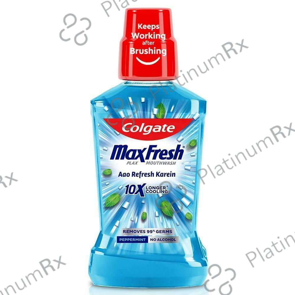 Colgate Fresh Plax Antibacterial Peppermint Mouth Wash 100ml