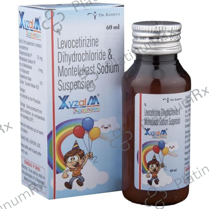 Xyzal M 2.5/4mg Suspension 60ml